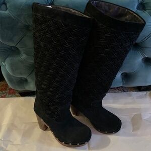 UGG Arroyo tall clog suede boots